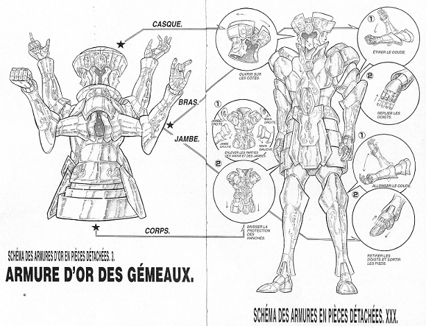 Les armures d'or ArmureGemeauxmanga