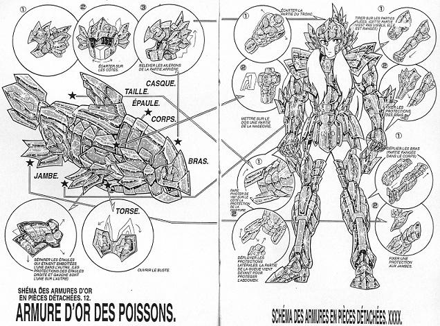 Les armures d'or ArmurePoissonsmanga