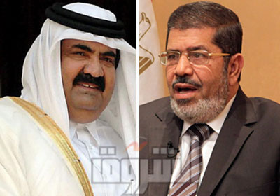  أمير قطر يزور مصر اليوم.. ويفطر مع مرسي Hamad-bin-Khalifa-Mohamed-Morsi