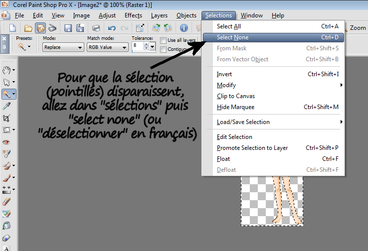 Comment crée des vêtements sous PAINT SHOP PRO X ? Image11