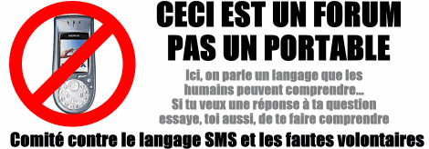 Charte générale du forum Sms