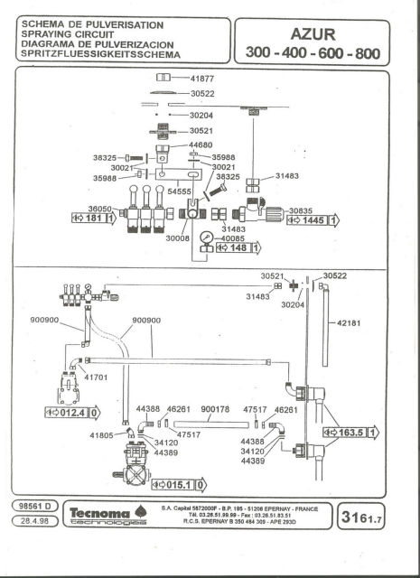 pompe de puverisateur technoma  18poxr