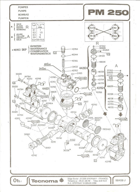 pompe de puverisateur technoma  19tz85