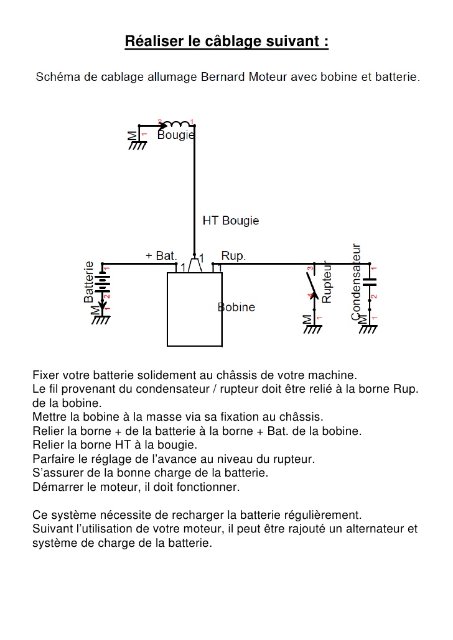 comment faire tourner un moteur fixe avec une batterie? 07ji06