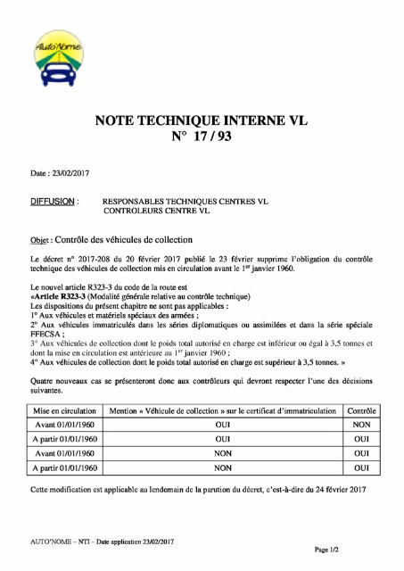 Suppression controle technique véhicule de collection 243b75