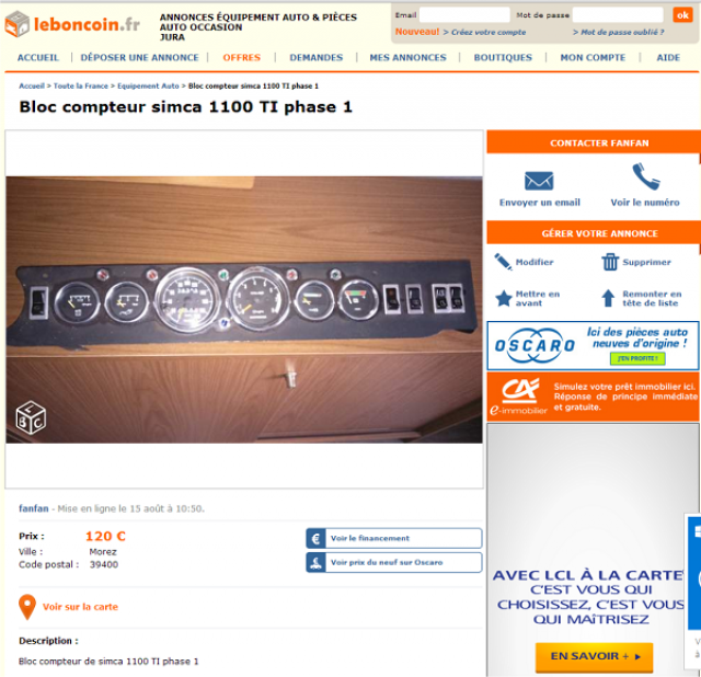 COMPTEUR 1100TI 1595he