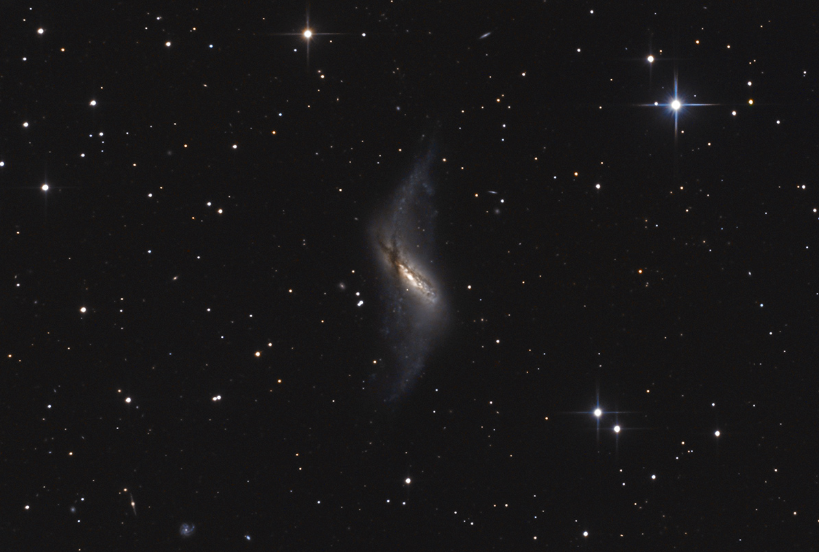 Enfin 1° partie suite au post de NGC2244 : NGC660 N/B Ngc660_crop