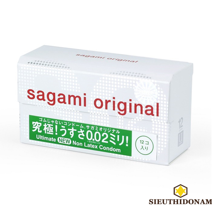 Bao cao su Sagami 0.02 Original, siêu mỏng ôm sát, cảm giác thật Sagami-original-002