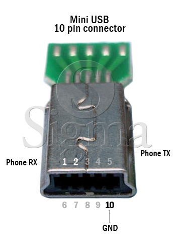 Sigma Update procedure / Sigma dongle activation key Fly-DS105-pinout