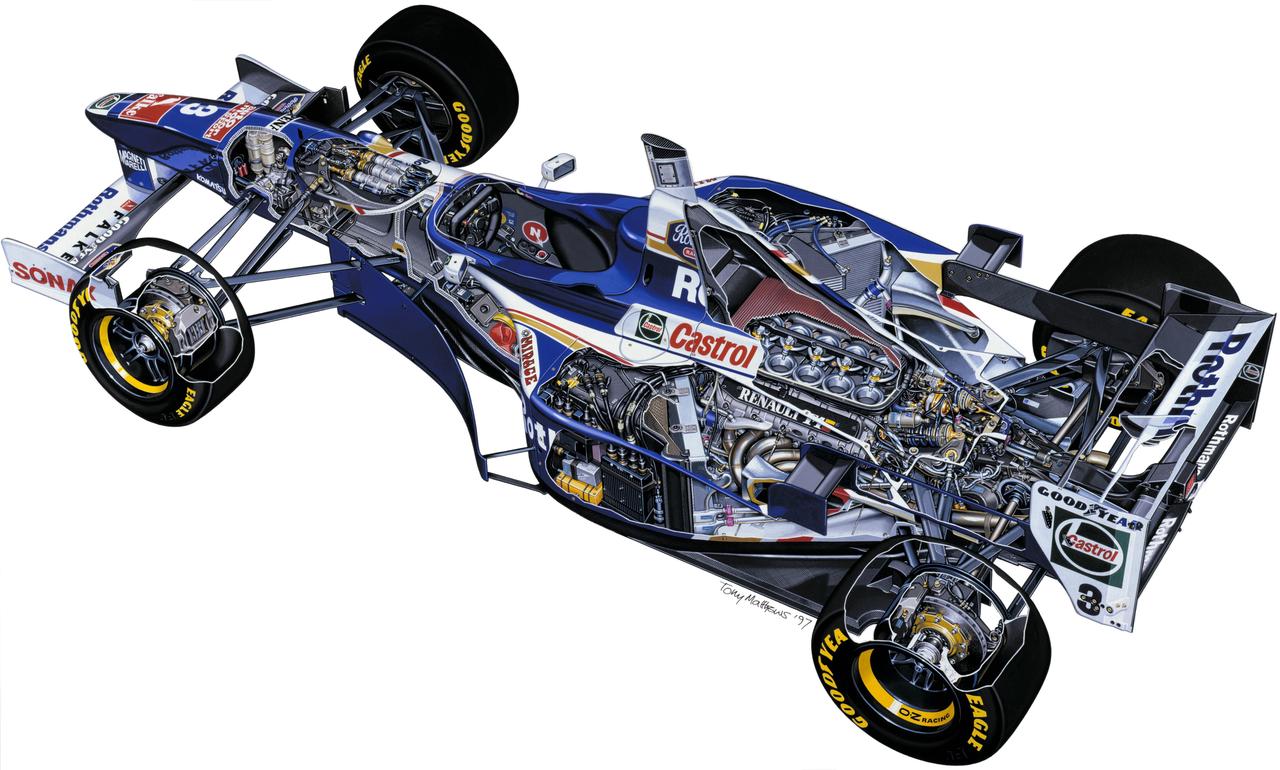 Williams F1 Team Williams-Renault-FW19-Cutaway