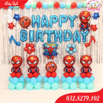 hướng dẫn cách tổ chức sinh nhật cho bé tại nhà Bo-bong-sinh-nhat-chu-de-spiderman-1