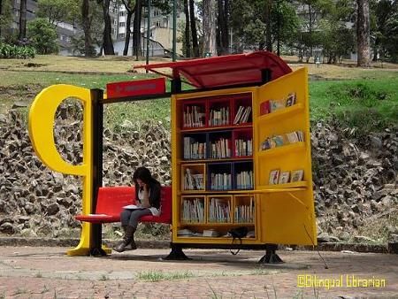 Biblioteke i knjižare na otvorenom Bogota-Kolumbija