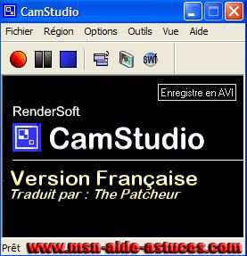 Cam Studio : enregistrer la webcam de votre contact Camstudio