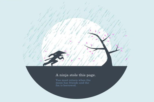 Diseños creativos para páginas de Error 404 Huwshimi