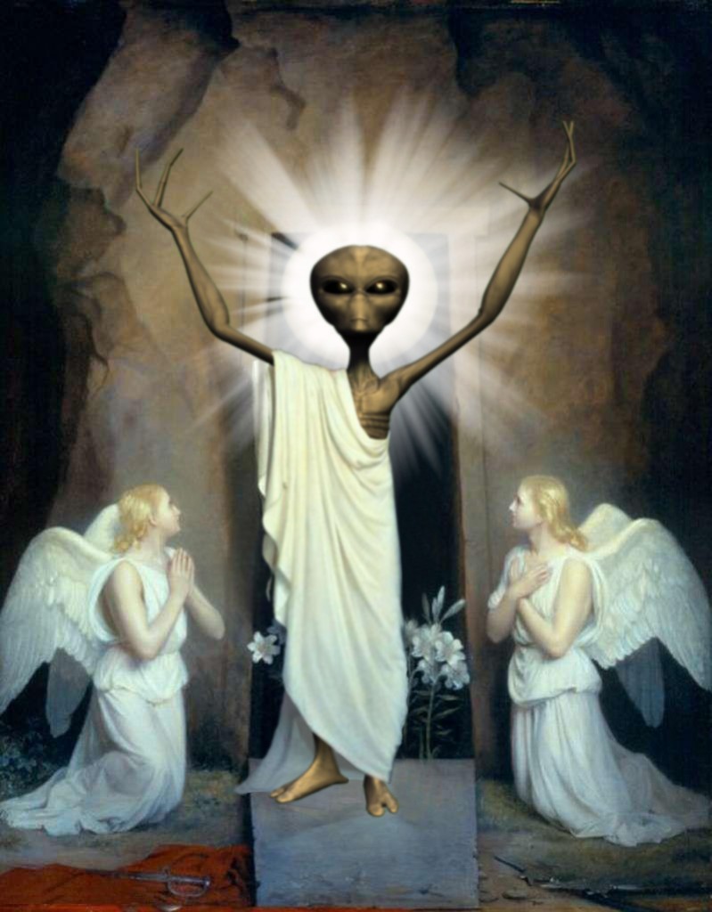 Are We Being Prepared To Believe That Extraterrestrials Seeded Life On Earth And That Jesus Was An Alien? AlienJesus-799x1024