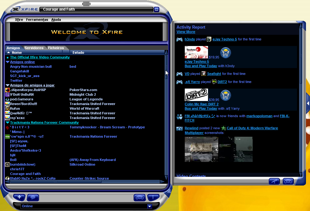 [TUTORIAL]XFire - Comunicador Instantâneo Para Jogadores Capture_20012010_144148
