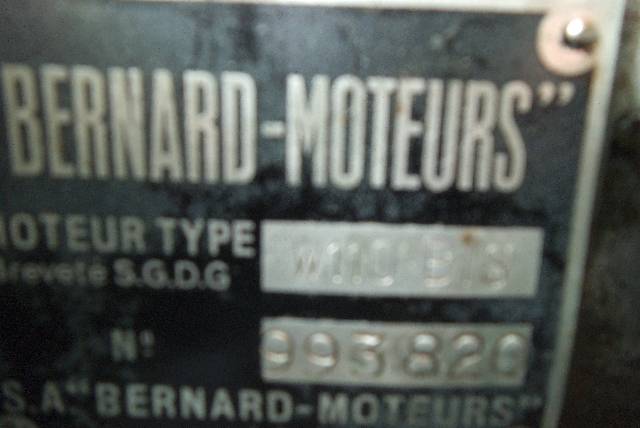 Avis de recherche de motorisation BERNARD MOTEURS 6vey6a