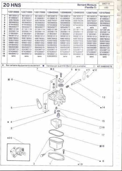 carburateur solex 20 hns 2  Cs72z1