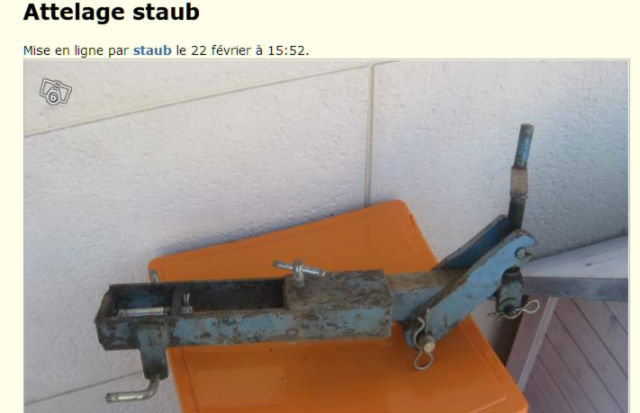 Attelage universel pour staub 2000 Nyfso0