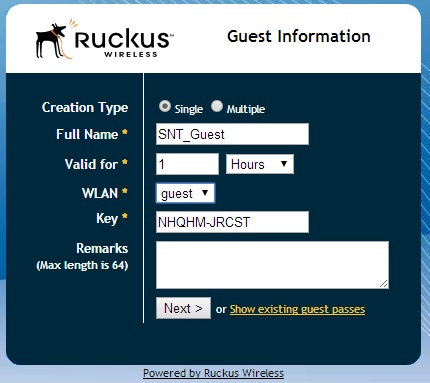 RUCKUS - Công nghệ WiFi thông minh hơn Guest_Pass