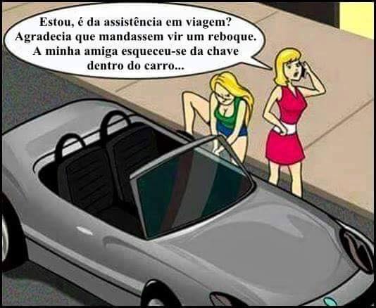 Olha o perigo Chave-no-carro