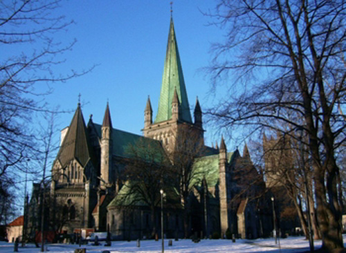 Auroras boreales Catedral-nidaros