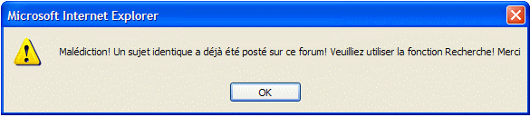 A la recherche d'identifiant !! Malediction
