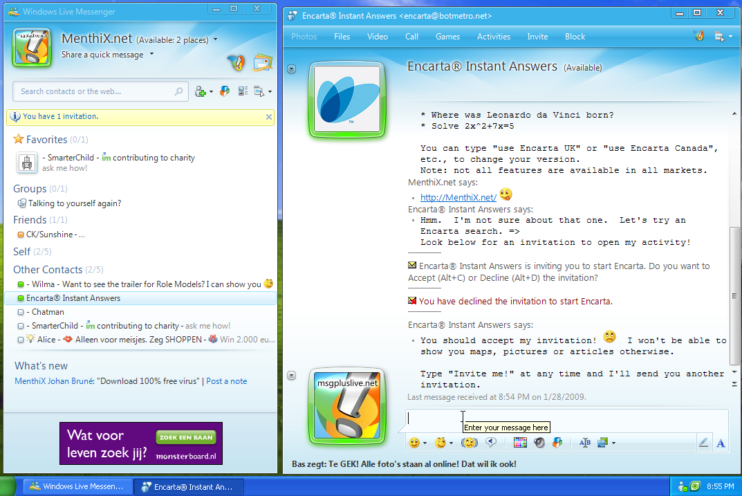 تحميل ويندوز لايف ماسنجر Windows Live Messenger 14 214