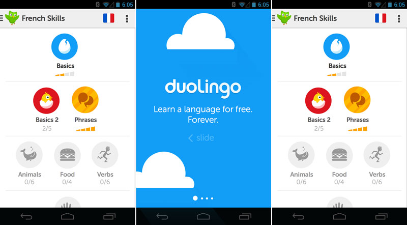  تطبيق لتعليم اللغات على الأندرويد Duolingo-for-Android