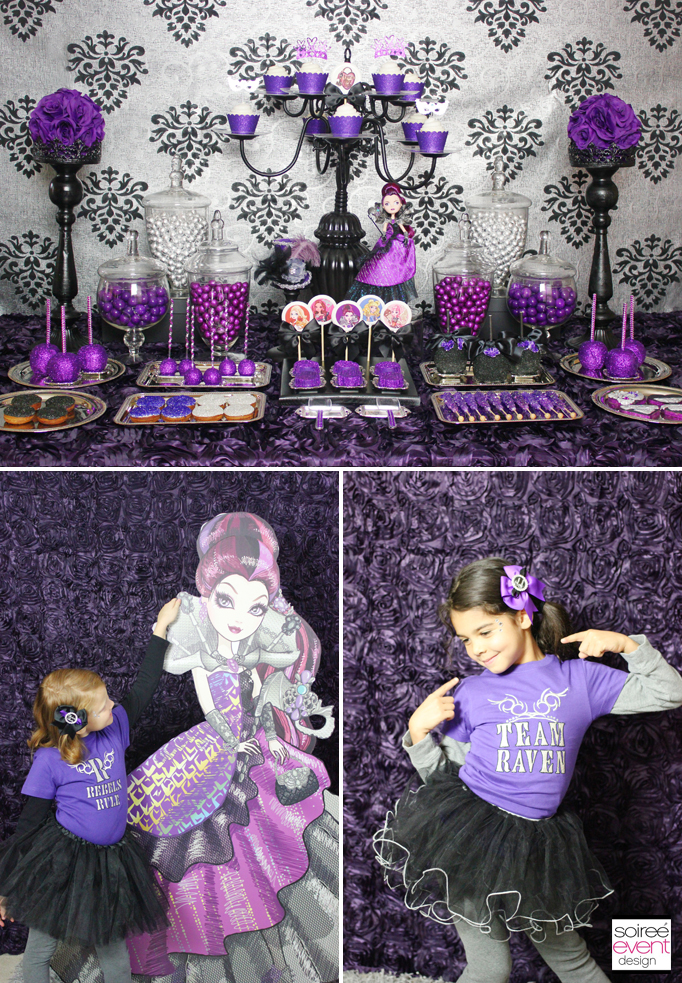 CANDY BAR EVER AFTER HIGH Raven-Queen-Dessert-table