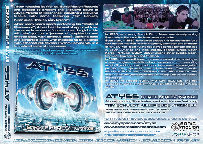 Album | ATYSS |STATE OF RESONANCE| Sonic Motion| OUT NOW !!! ATYSS-Flyer_back700