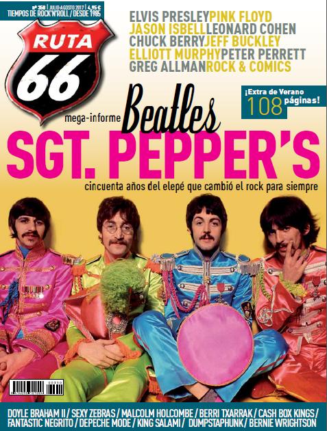 Beatles portada en el especial de verano de Ruta 66 Ruta66jului2017