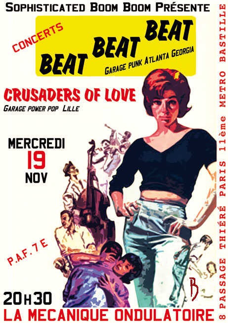 BEAT BEAT BEAT (USA) + Crusaders Of Love 19 novembre à Paris Flyer-beatbeatbeat-web