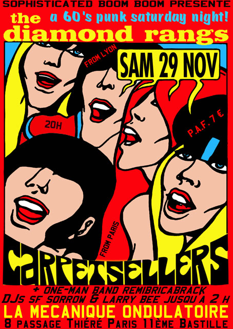 DIAMOND RANGS + CARPET SELLERS samedi 29 novembre à Paris Flyer29nov-web