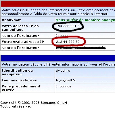 Rflexion sur un logiciel d'anonymat Controle