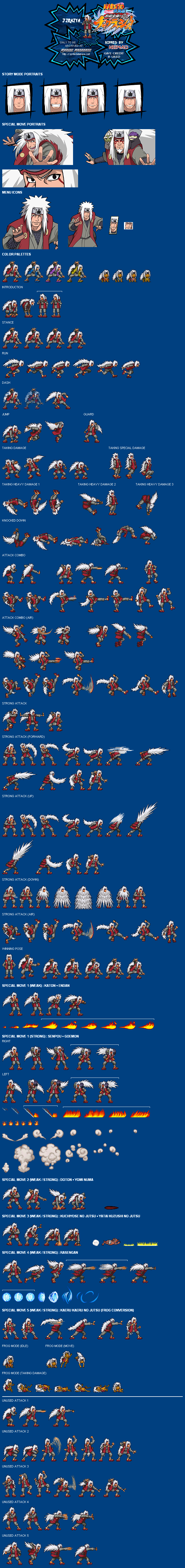 Sprites Naruto Shippūden: Shinobi Rumble  Jiraiya