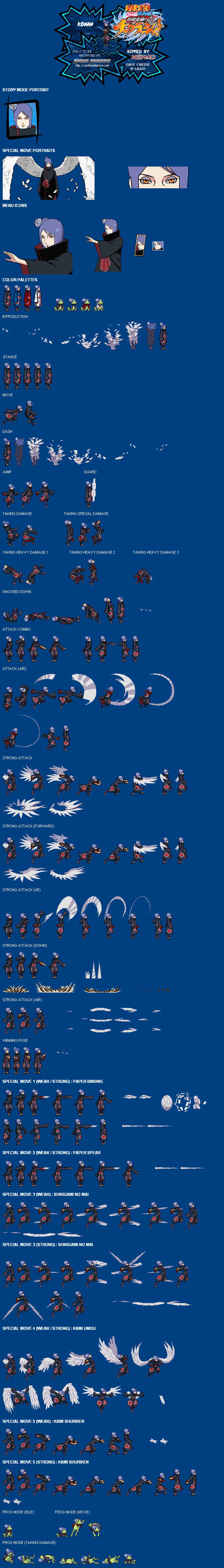 Sprites Naruto Shippūden: Shinobi Rumble  Konan