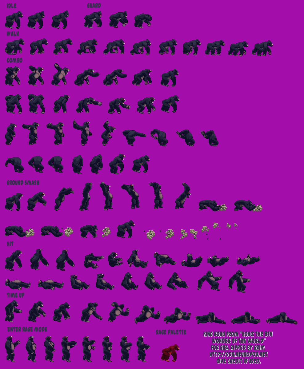 Anybody know any good Animal Sprites? KingKong