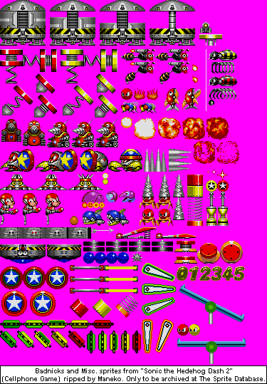 Sonic Sprites SD2-EnemiesItems