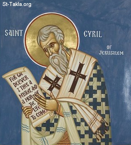 القديس كيرلس أسقف أورشليم * (القديس كيرلس الأورشليمي) Www-St-Takla-org--Coptic-Saints-Saint-Cyril-of-Jerusalem-01
