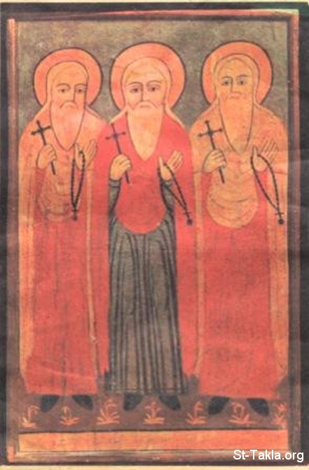 القديس مقاريوس السكندري Www-St-Takla-org--Three-Makarious-Saints-001