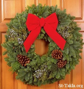 لحكو  اجدد صور الكرسمس.ايذوخون بريخا Www-St-Takla-org__xmas-wreath