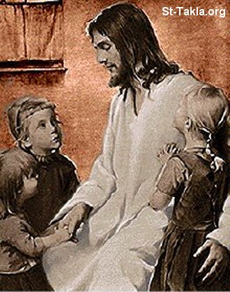 صور يسوع مع الاطفال Www-St-Takla-org___Jesus-with-Children-03