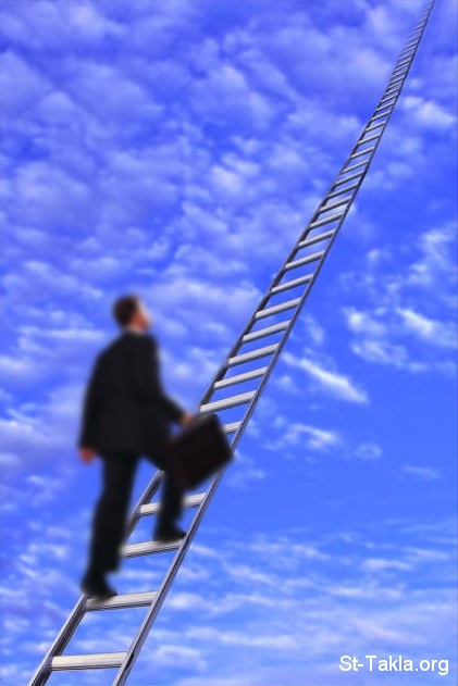 النمو الروحي وعوائقه Www-St-Takla-org___Man-Ladder-Heaven-01