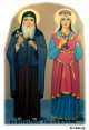 موسوعه صور القديسين مرتبه بالابجديه St-Takla-org_Coptic-Saints_Saint-Kyprianos-n-St-Justina-01_t