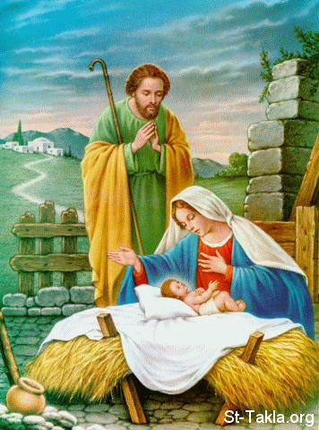 تهنئة كبيرة للمنتدى بمناسبة بدء صوم الميلاد المجيد Www-St-Takla-org__Saint-Mary_Nativity-1-Manger-03