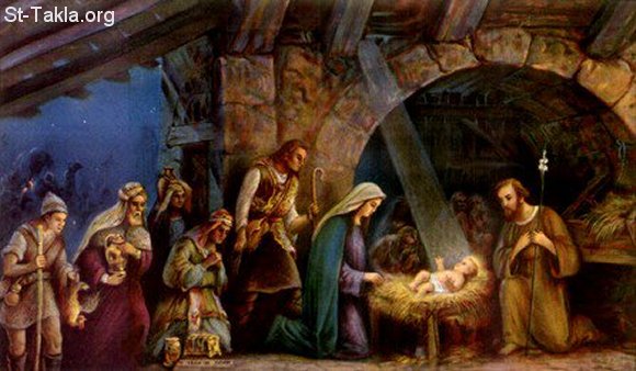 صور ميلادية من اختياري Www-St-Takla-org__Saint-Mary_Nativity-4-Magi-25