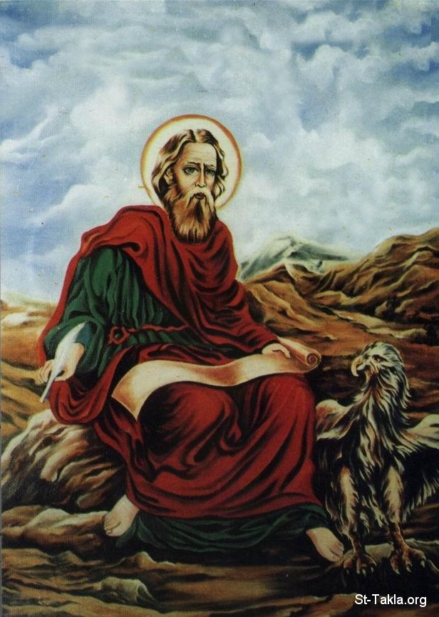 مذكرات في تاريخ الكنيسة - القمص ميخائيل جريس ميخائيل St-Takla.org__12-Apostles__Apostle-St-John-Coptic-Icon-3