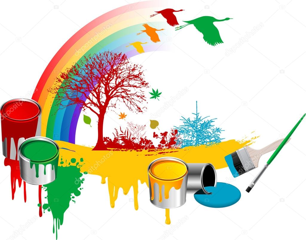 ///Abriendo los ojos/// - Página 2 Depositphotos_39904537-Brushes-paint-buckets-flowers-tree-and-rainbow