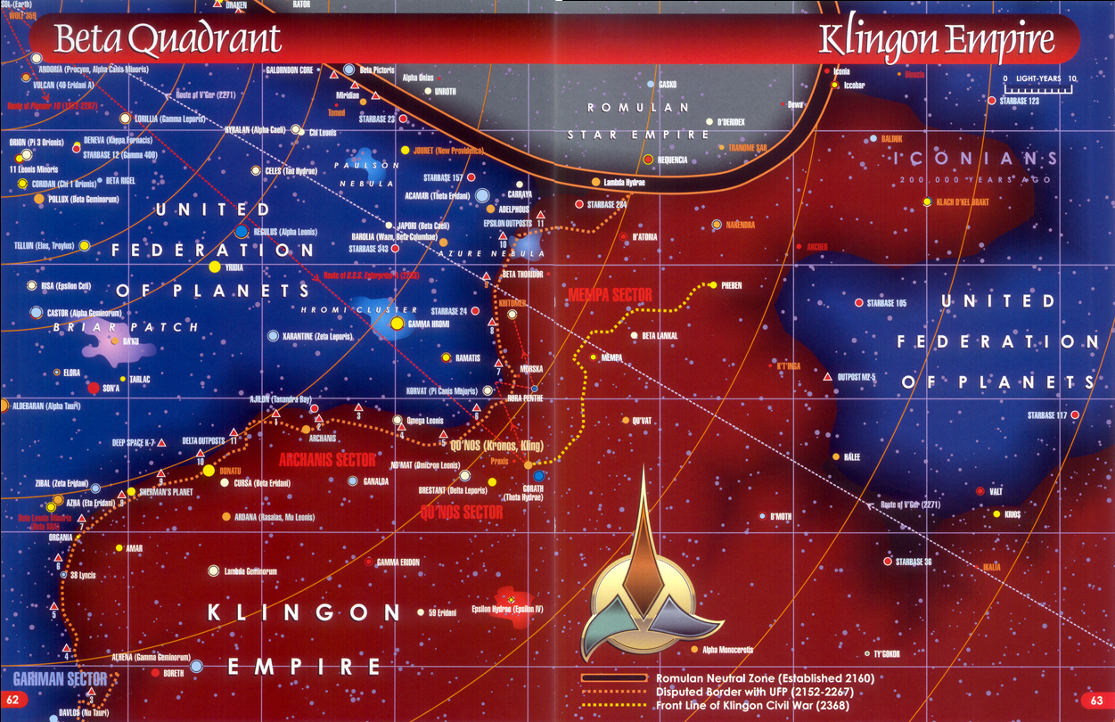 Cartes de la galaxie (HRP) Klingon